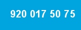 920 017 50 75 920 017 50 75